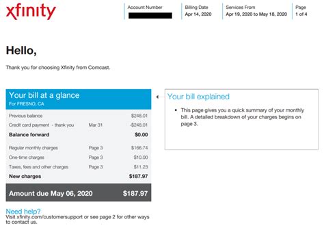 Pay online or with the Xfinity app. Click on the account icon in the upper righthand corner of Xfinity.com to pay your bill, check your balance, see your billing history, sign up for automatic payments and paperless billing, and so much more. All online, available 24/7. Check out your account online, download the Xfinity app, or say “my ...